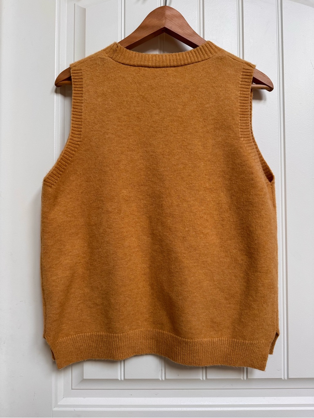 Soft Mustard Yellow Knit Sweater Vest. Fits like a Medium - Picture 2 of 5